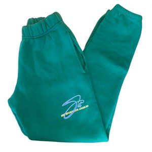 SET ACTIVE Green Sweatpants Women's Size Small 100% Cotton